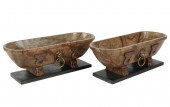 PAIR OF NEOCLASSICAL-STYLE OVA