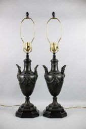PAIR OF NEOCLASSICAL STYLE PAT
