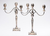 PAIR OF NEOCLASSICAL STYLE SIL