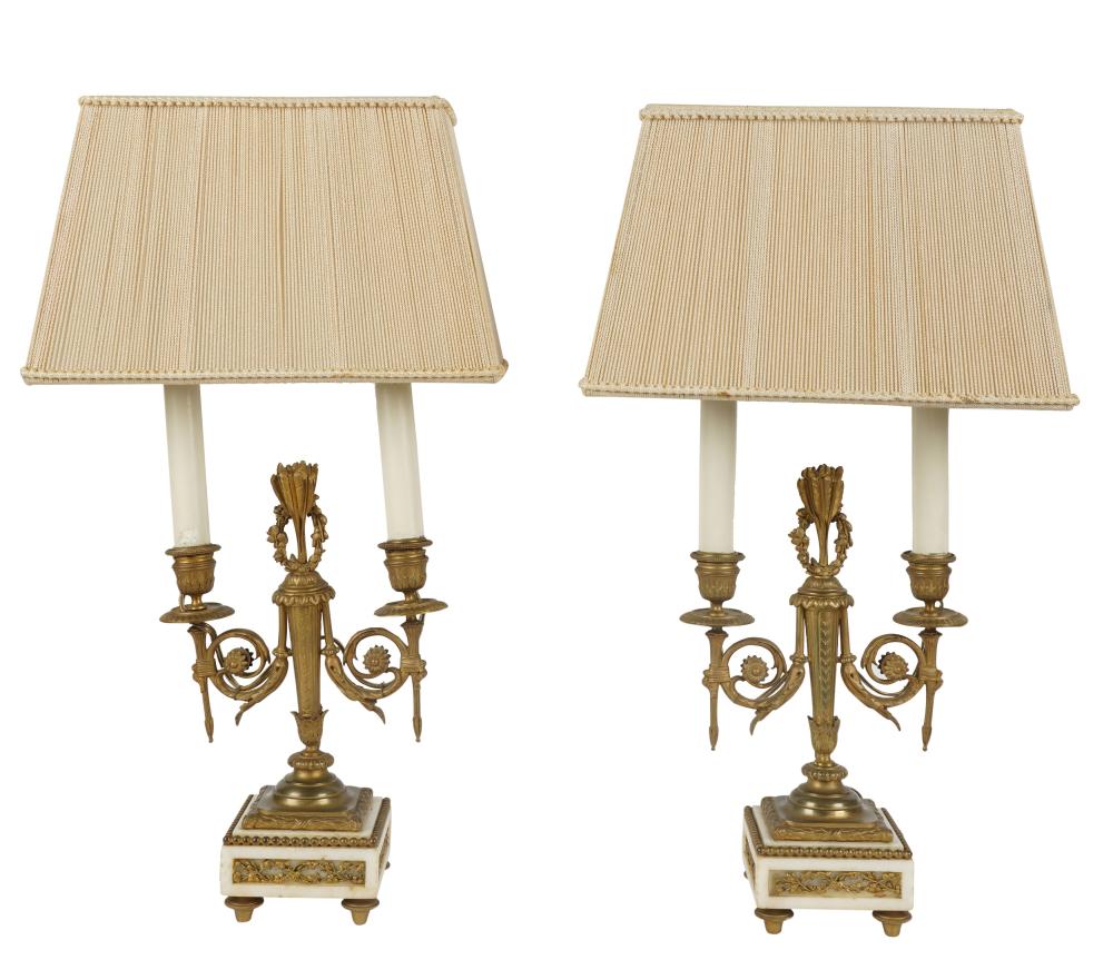 PAIR OF NEOCLASSICAL STYLE TABLE