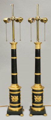PAIR OF NEOCLASSICAL STYLE TAB