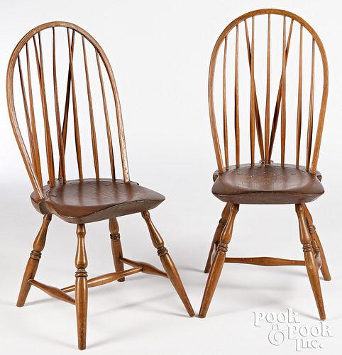 PAIR OF NEW ENGLAND BRACEBACK