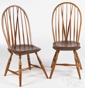 PAIR OF NEW ENGLAND BRACEBACK