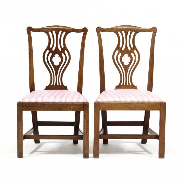 PAIR OF NEW ENGLAND CHIPPENDALE