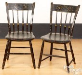 PAIR OF NEW ENGLAND PAINTED RO