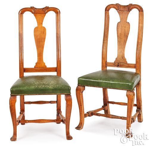 PAIR OF NEW ENGLAND QUEEN ANNE
