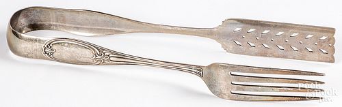 PAIR OF NEW YORK COIN SILVER