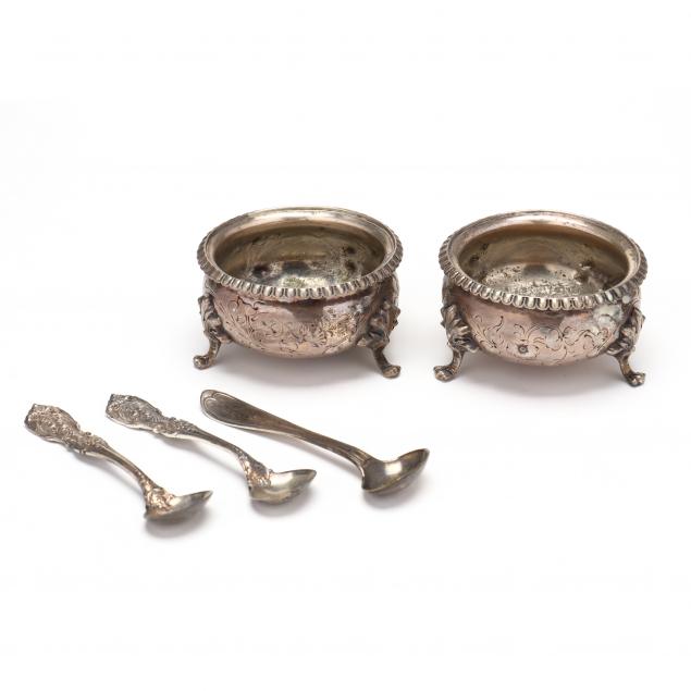 PAIR OF NEW YORK COIN SILVER MASTER