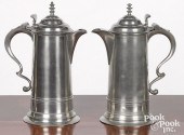 PAIR OF NEW YORK PEWTER FLAGON
