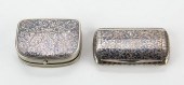 PAIR OF NIELLO SILVER CASES ME