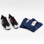PAIR OF NIKE WHITE, BLACK AND
