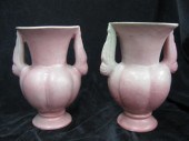 Pair of Niloak Art Pottery Vas