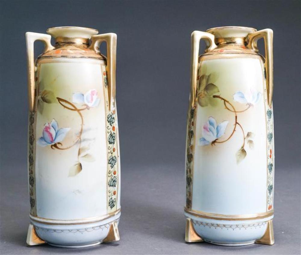 PAIR OF NIPPON THREE HANDLE