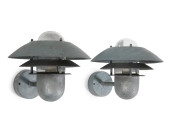 PAIR OF NORDLUX GALVANIZED STE