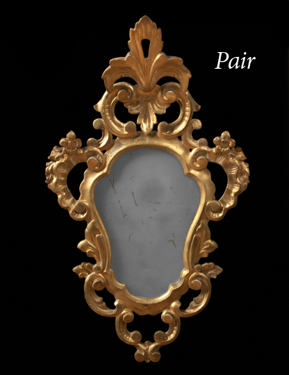 Pair of Northern Italian Carved