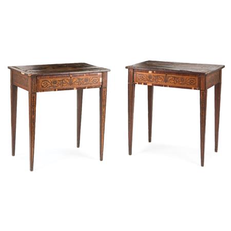 Pair of Northern Italian Walnut and