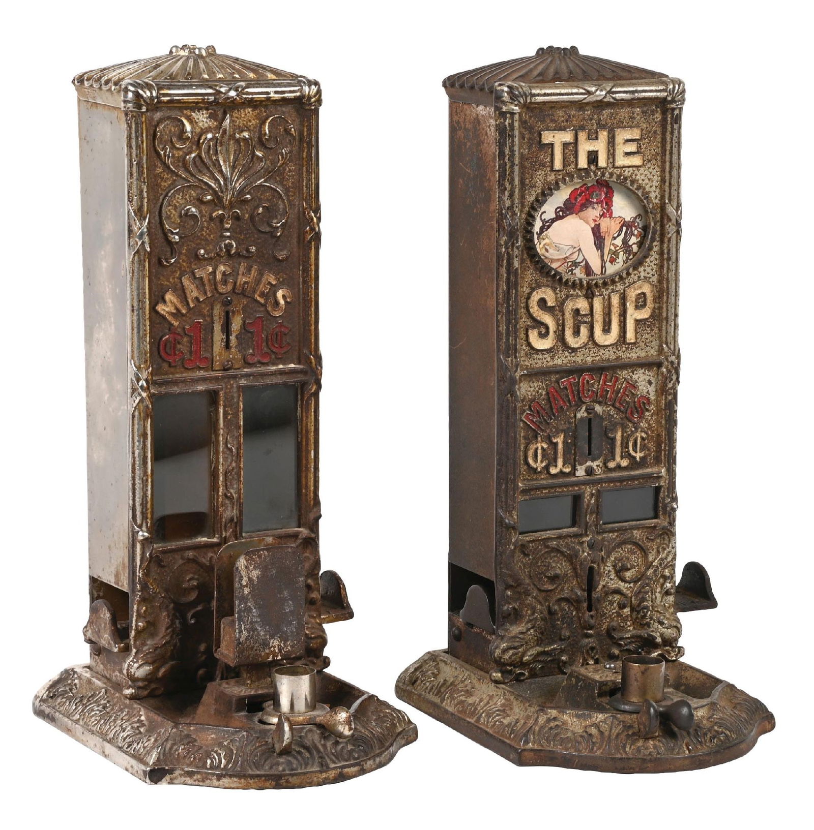 PAIR OF NORTHWESTERN BOXED MATCH