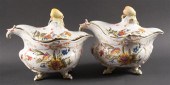 Pair of Nove (Italian) floral