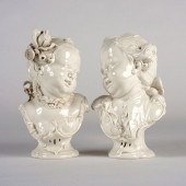 PAIR OF NYMPHENBURG BUSTELLI B
