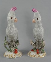 PAIR OF NYMPHENBURG PORCELAIN