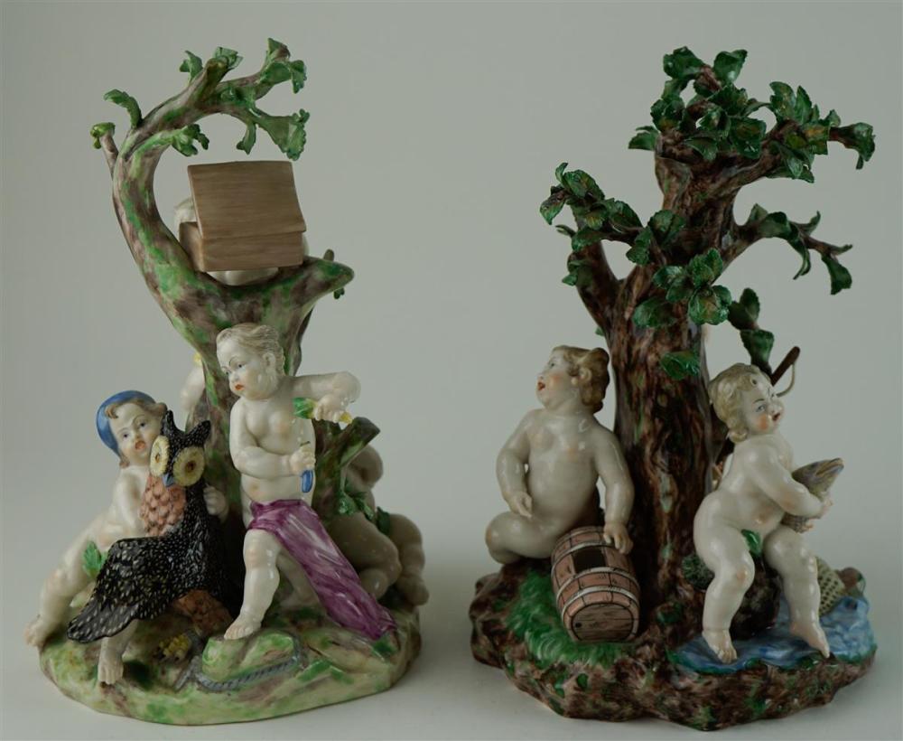 PAIR OF NYMPHENBURG PORCELAIN