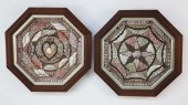 PAIR OF OCTAGONAL SAILOR'S VAL