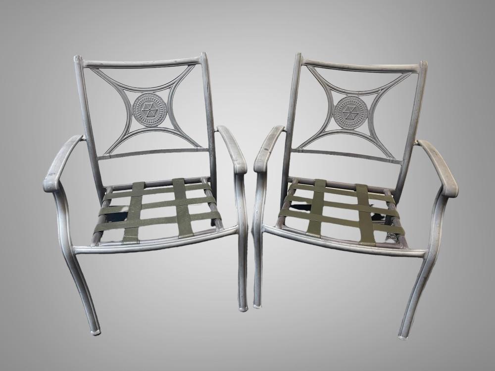 PAIR OF OF ALUMINUM OUTDOOR