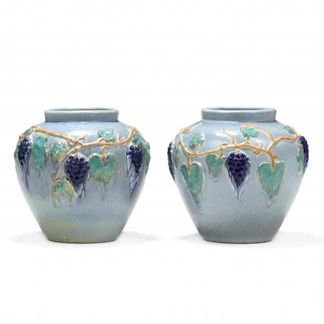 PAIR OF OHIO POTTERY JARDINIERES