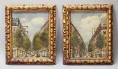 PAIR OF OIL ON BOARD STREET SC