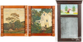PAIR OF OIL ON BOARD LANDSCAPE
