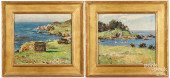 PAIR OF OIL ON BOARD IMPRESSIO