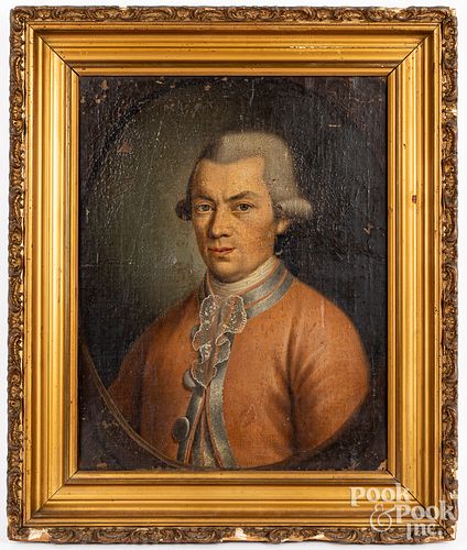 PAIR OF OIL ON CANVAS PORTRAITSPair
