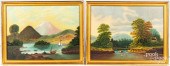 PAIR OF OIL ON CANVAS LANDSCAP