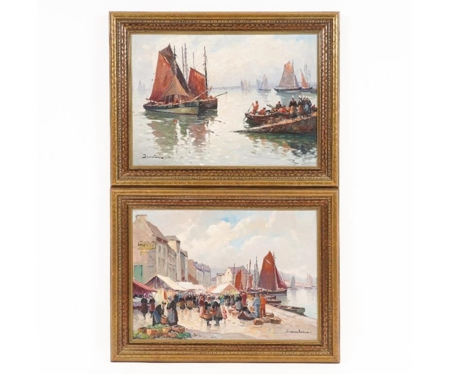 Pair of oil on canvas Dutch