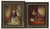 Pair of Oil Paintings,   third