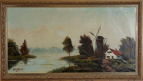 PAIR OF OIL PAINTINGSTwo