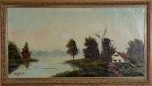 PAIR OF OIL PAINTINGSTwo conti