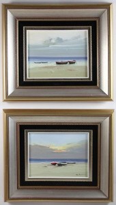 PAIR OF OILS ON CANVAS "DORIES