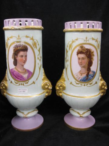 Pair of Old Paris Porcelain