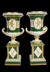 PAIR OF OLD PARIS STYLE PORCEL