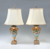 PAIR OF OLD PARIS STYLE PORCEL