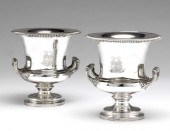 Pair of Old Sheffield Plate Wi