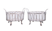 PAIR OF OLD SHEFFIELD PLATE BA