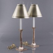 PAIR OF OLD SHEFFIELD PLATE CA