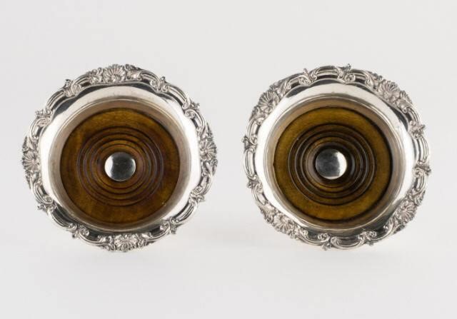 PAIR OF OLD SHEFFIELD PLATE