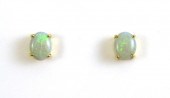 PAIR OF OPAL AND FOURTEEN KARA