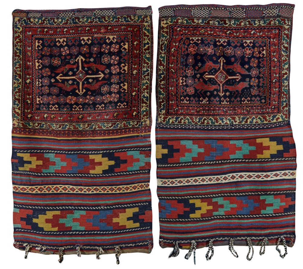PAIR OF OPEN KHAMSEH BIRD BAGS,