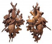 PAIR OF OPPOSING GERMAN BLACK