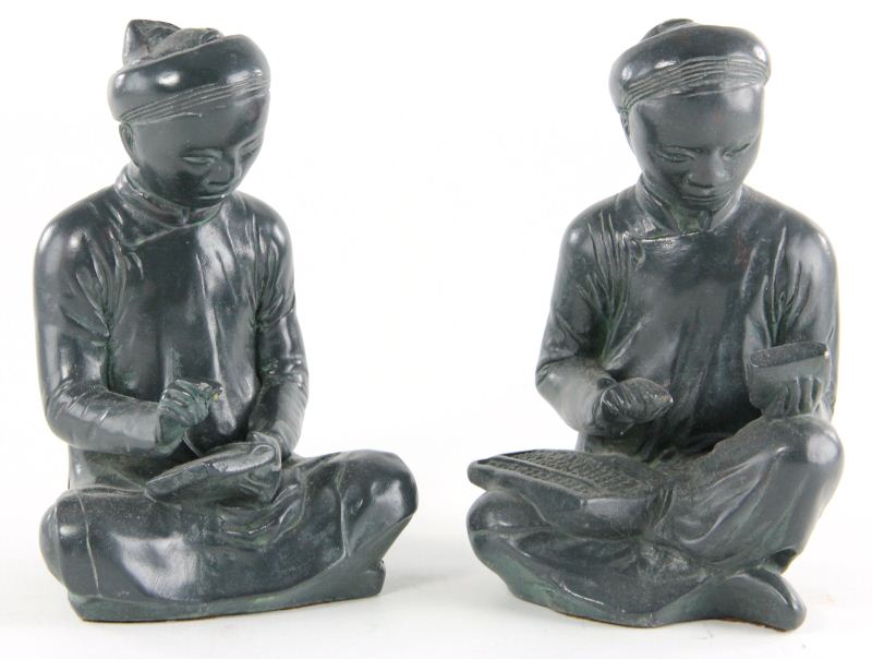 Pair of Oriental Figure