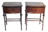 PAIR OF ORIENTAL STYLE SINGLE